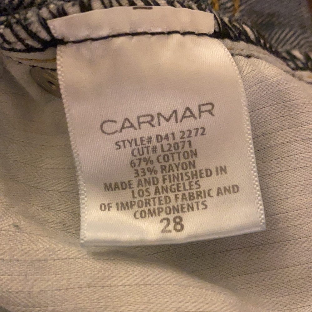 Carmar Cutoff Denim Jean Shorts Sz 28 - Picture 8 of 8